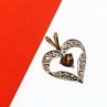 10K Yellow & White Gold Garnet 