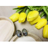 925 Sterling Silver Multi Gemstones Stud Earrings
