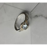 925 Sterling Silver Blue Spinel & CZ Ring Size 9