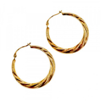 925 Sterling Silver Gold Plated (14K) Earrings