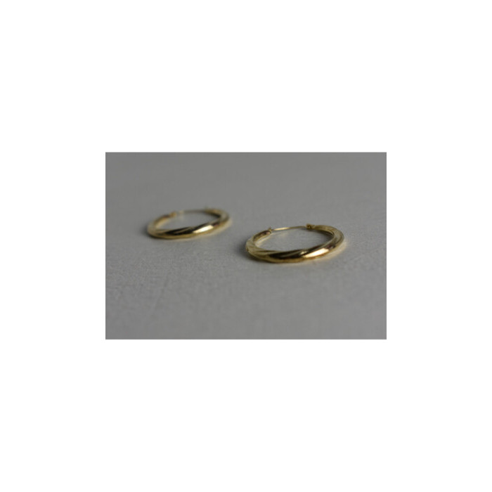 925 Sterling Silver Gold Plated (14k) Earrings