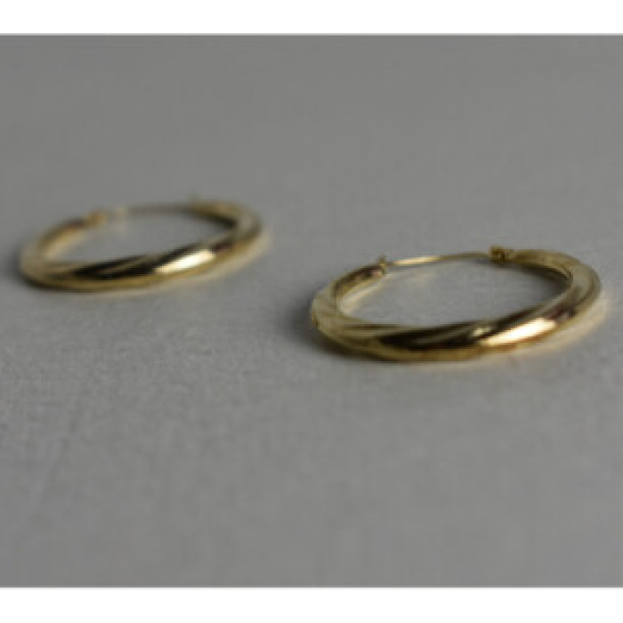 925 Sterling Silver Gold Plated (14K) Earrings
