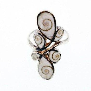 Vintage 925 Sterling Silver Jasper Ring Size 6.5