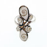 Vintage 925 Sterling Silver Jasper Ring Size 6.5