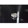 925 Sterling Silver CZ Double Ring Size 6.5