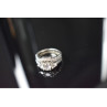 925 Sterling Silver CZ Double Ring Size 6.5