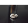 925 Sterling Silver CZ Double Ring Size 6.5
