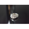 925 Sterling Silver CZ Double Ring Size 6.5
