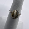 925 Sterling Silver & Agate Ring Size 4