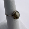 925 Sterling Silver & Agate Ring Size 4