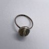 925 Sterling Silver & Agate Ring Size 4