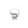 925 Sterling Silver White/colorless CZ Ring Size 5.5