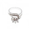 925 Sterling Silver White/Colorless CZ Ring Size 5.5