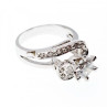 925 Sterling Silver White/Colorless CZ Ring Size 5.5