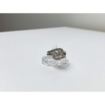 925 Sterling Silver White/colorless CZ Ring Size 5.5