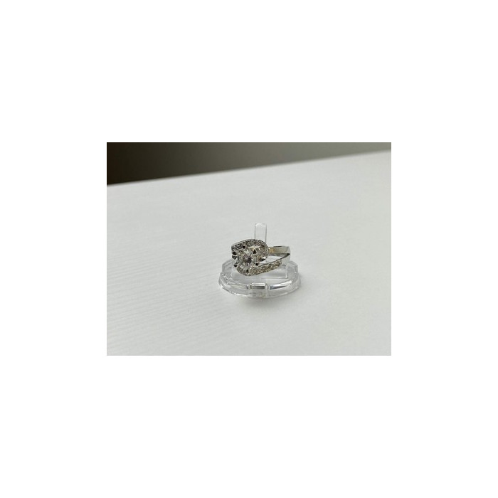 925 Sterling Silver White/colorless CZ Ring Size 5.5