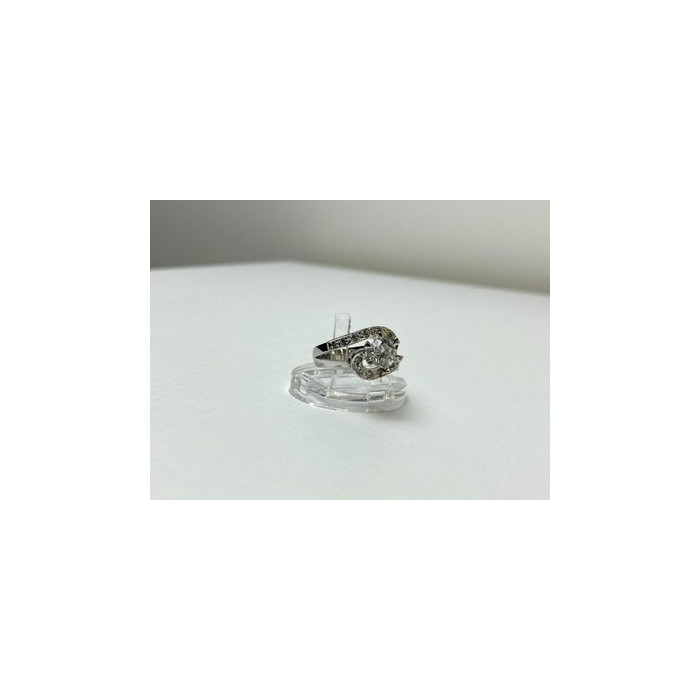 925 Sterling Silver White/colorless CZ Ring Size 5.5