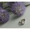 Vintage 925 Sterling Silver Opal & Quartz Ring Size 5.5