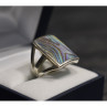925 Sterling Silver Haliotis Ring Size 10