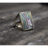 925 Sterling Silver Haliotis Ring Size 10