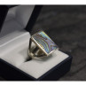 925 Sterling Silver Haliotis Ring Size 10