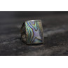 925 Sterling Silver Haliotis Ring Size 10