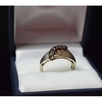 925 Sterling Silver Sapphires Ring Size 6.5