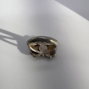 925 Sterling Silver & Opal Butterfly Ring Size 4.5