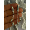 Elegant Design 925 Sterling Silver Earrings Length 2.40 inch