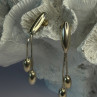 Elegant Design 925 Sterling Silver Earrings Length 2.40 Inch