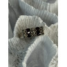925 Sterling Silver Garnet & Marcasite Ring Size 9