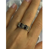 925 Sterling Silver Garnet & Marcasite Ring Size 9