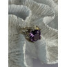 925 Sterling Silver Amethyst Ring Size 6.5