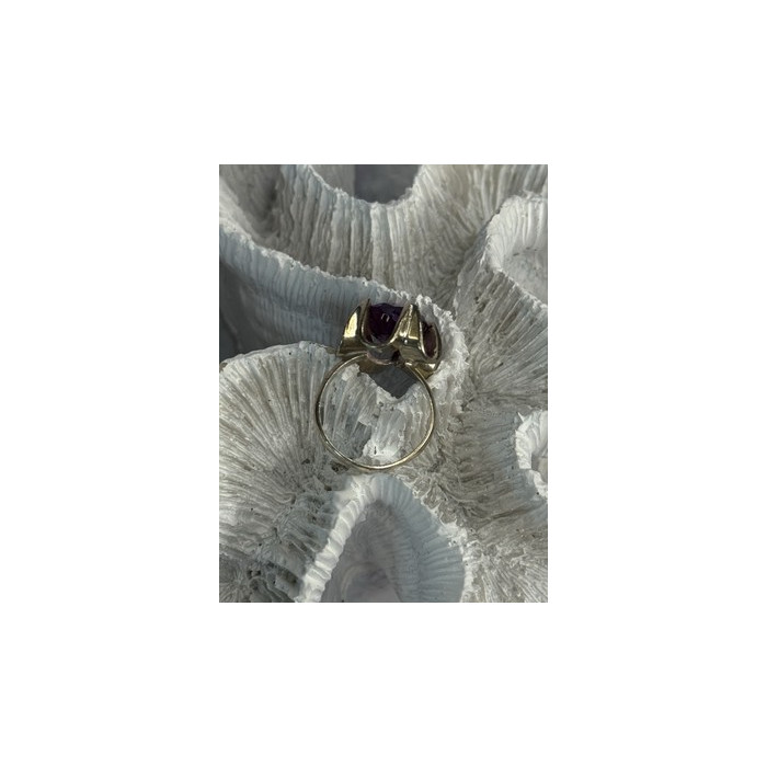 925 Sterling Silver Amethyst Ring Size 6.5