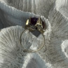 925 Sterling Silver Amethyst Ring Size 6.5