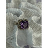 925 Sterling Silver Amethyst Ring Size 6.5