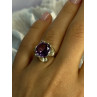 925 Sterling Silver Amethyst Ring Size 6.5