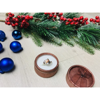 925 Sterling Silver Opal Mosaic Ring Size 8