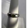 925 Sterling Silver & Green Agate Ring Size 8