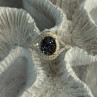 925 Sterling Silver Marcasite Ring Size 9.5