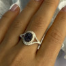 925 Sterling Silver Marcasite Ring Size 9.5