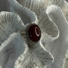 Vintage 925 Sterling Silver Agate Ring Size 8