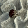 Vintage 925 Sterling Silver Agate Ring Size 8