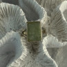 925 Sterling Silver Jade Nephrite Ring Size 6.5