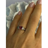 10K WHITE GOLD SPINEL & DIAMONDS RING SIZE 7