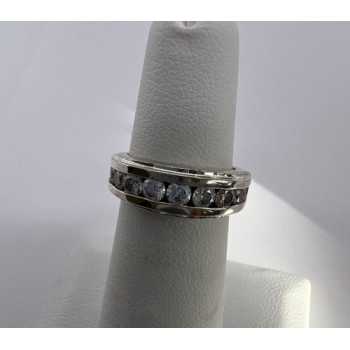 925 Sterling Silver & CZ Ring Size 4