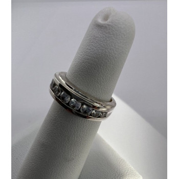 925 Sterling Silver & CZ Ring Size 4