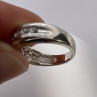 925 Sterling Silver & CZ Ring Size 4