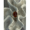 925 Sterling Silver Amber Ring Size 7