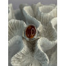 925 Sterling Silver Amber Ring Size 7